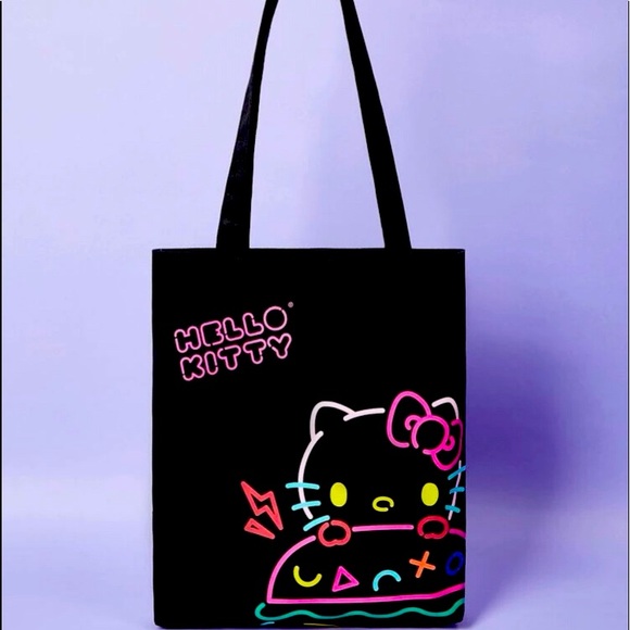 🆕 Hello Kitty graphic cartoon cotton tote. - Picture 2 of 3